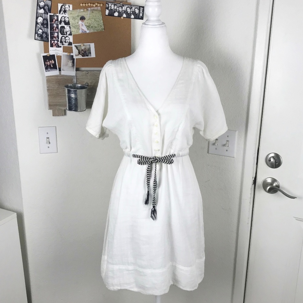 J. Crew 100% Cotton Rumi White Cotton Dress
